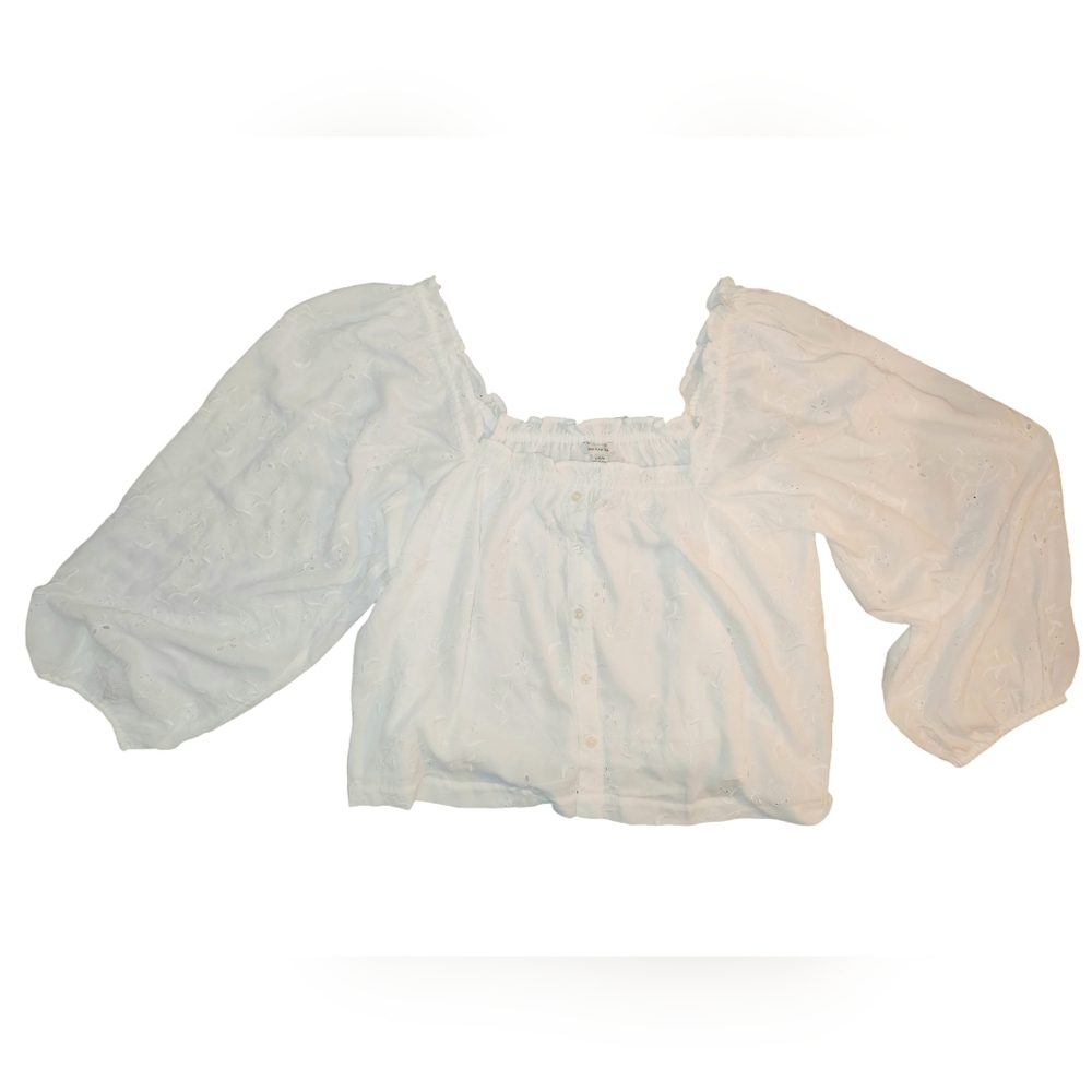 American Eagle NWT white Blouwe size Large